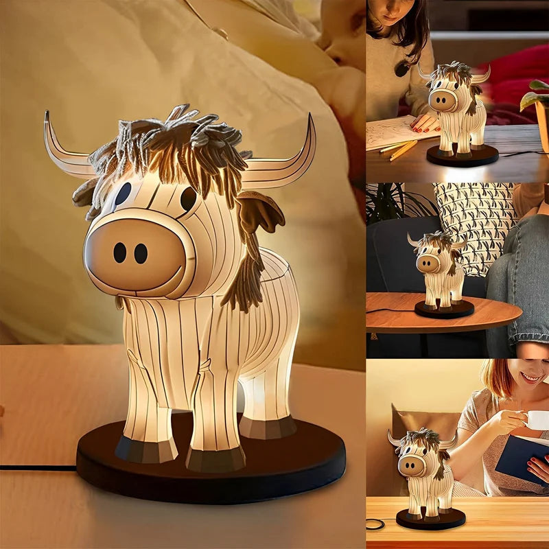 Cow Table Lamp-Fun Cow Small Night Lamp